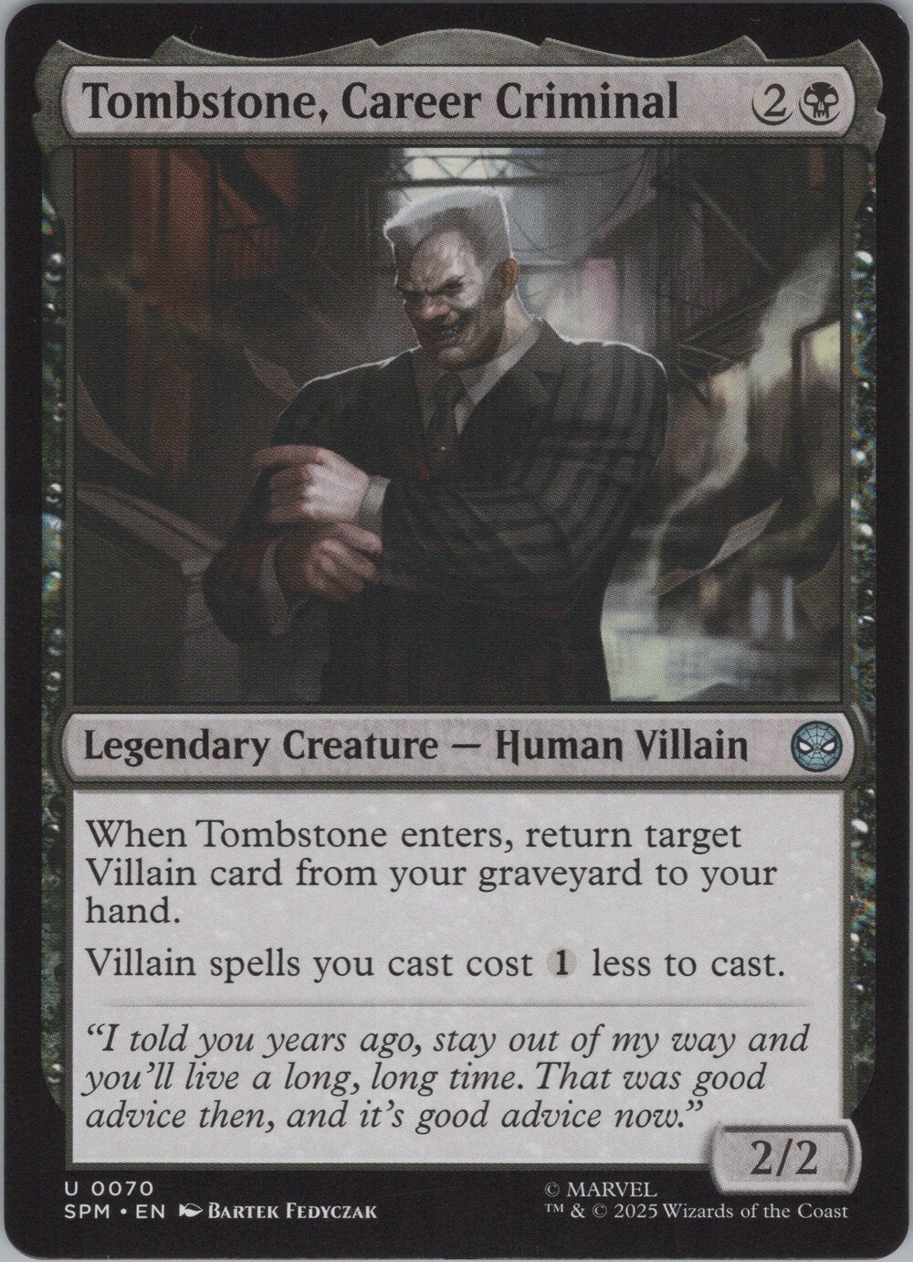 Tombstone, Career Criminal