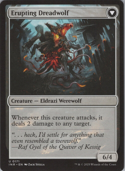Smoldering Werewolf // Erupting Dreadwolf