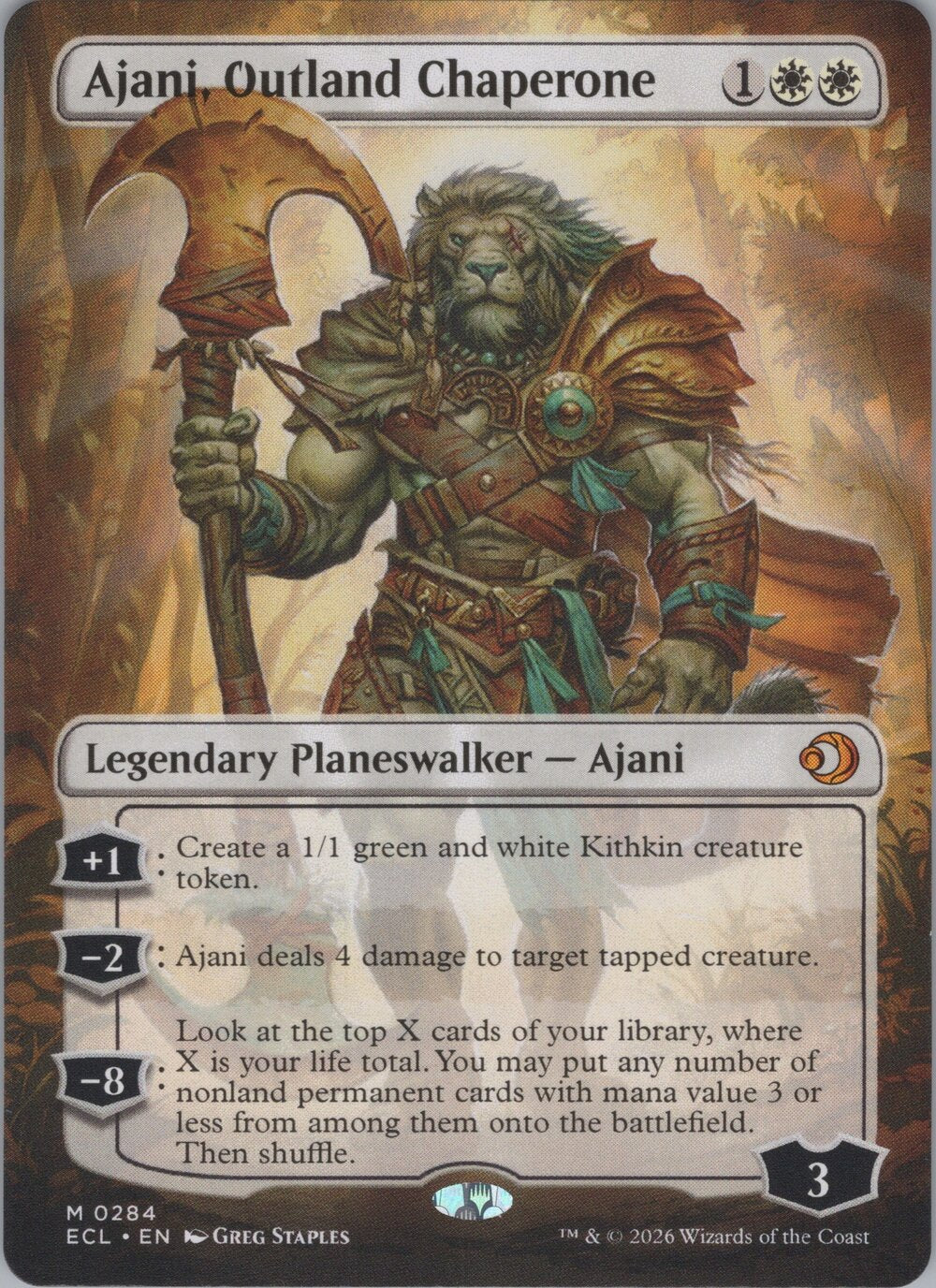 Ajani, Outland Chaperone