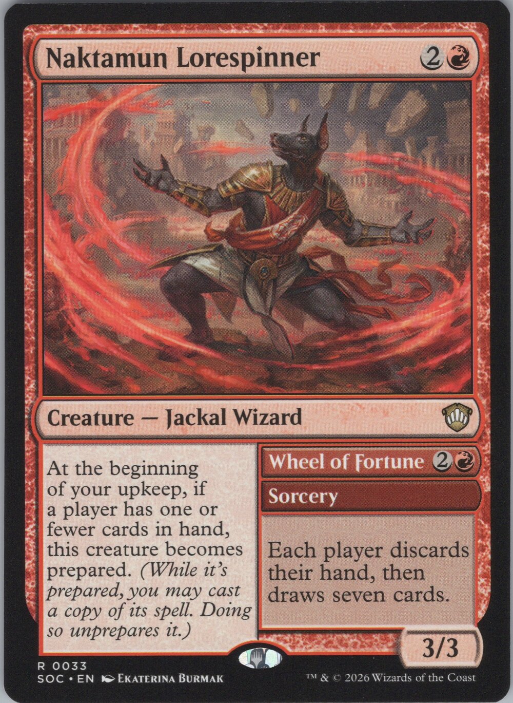 Naktamun Lorespinner // Wheel of Fortune