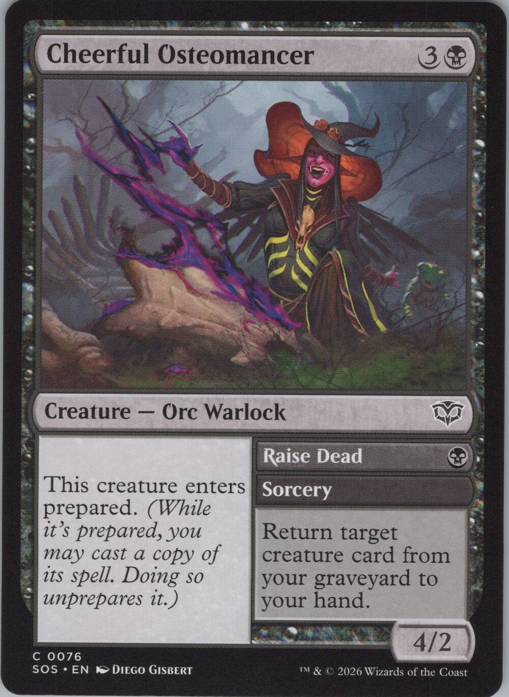 Cheerful Osteomancer // Raise Dead