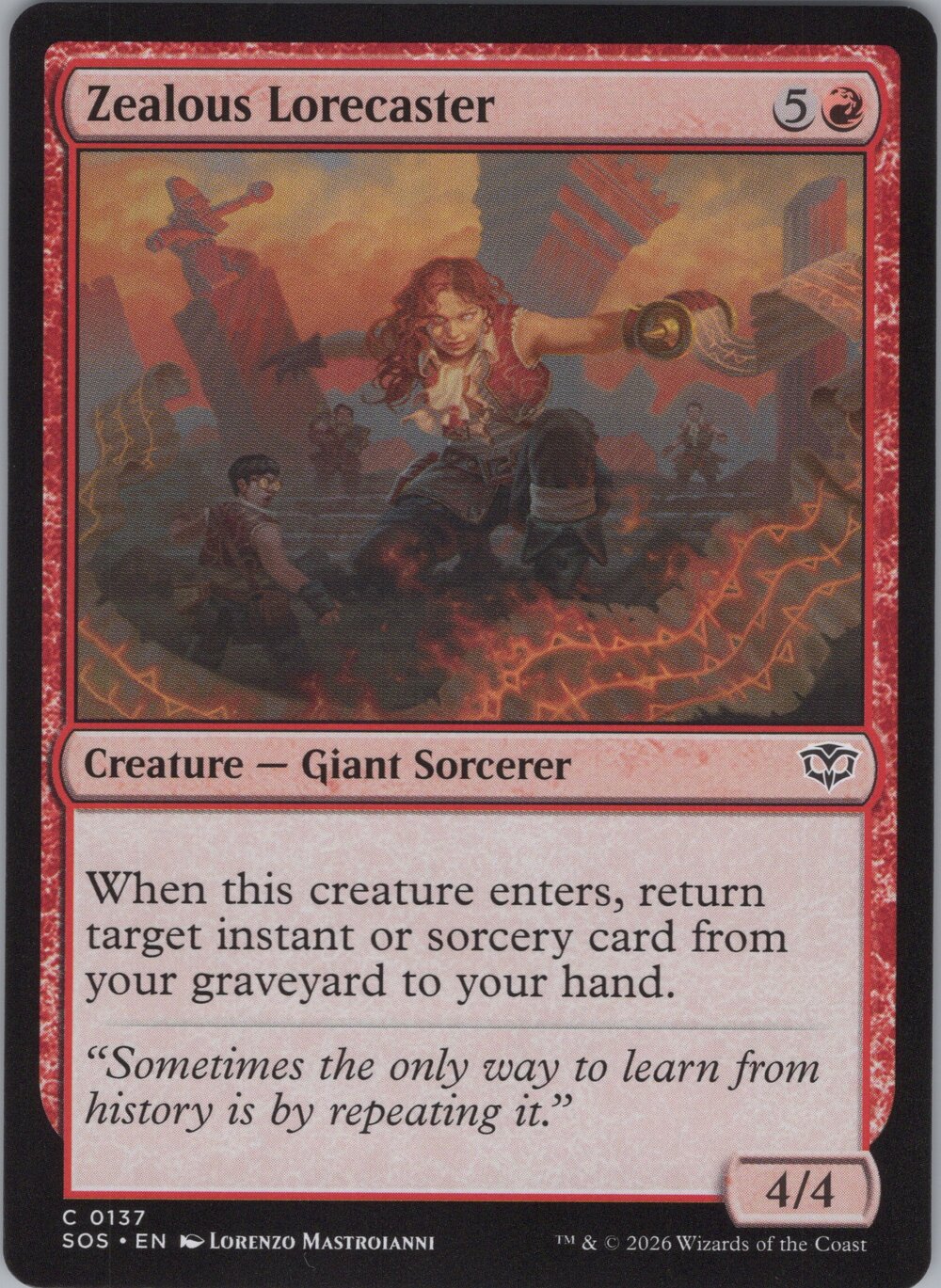 Zealous Lorecaster