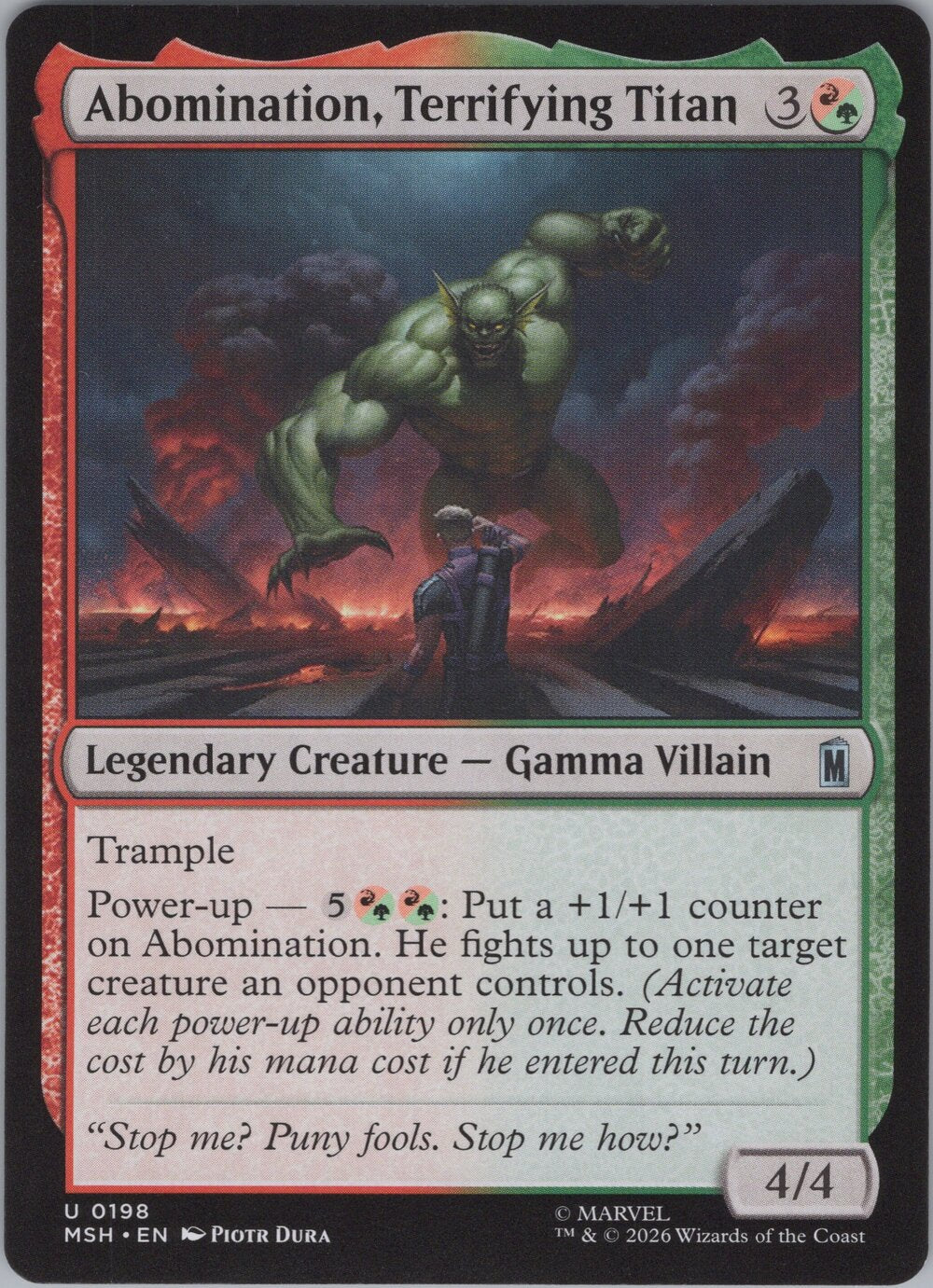Abomination, Terrifying Titan