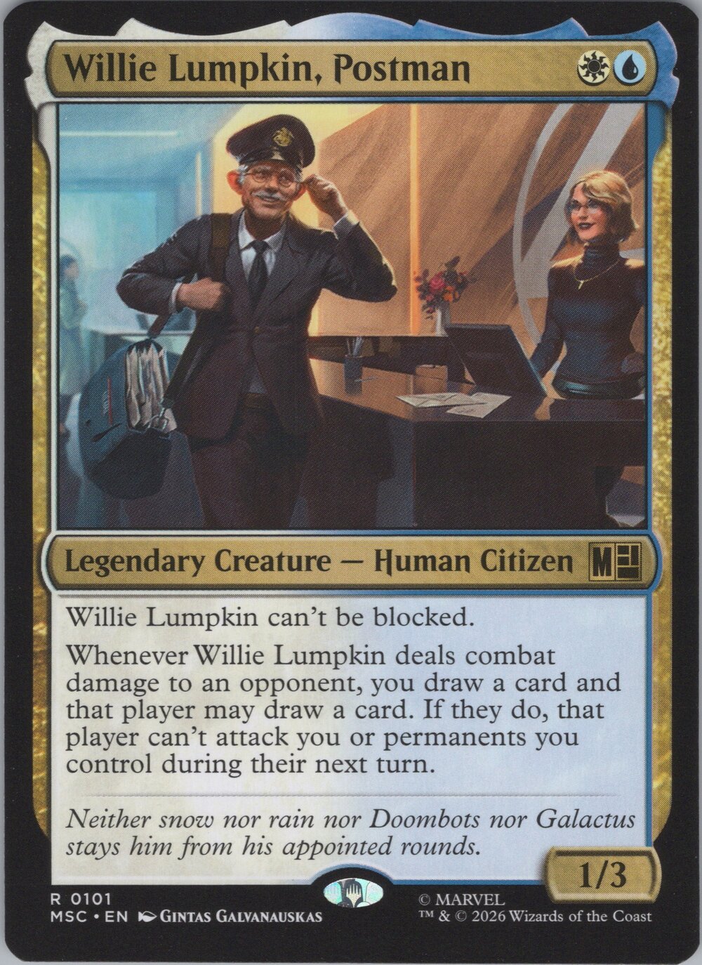 Willie Lumpkin, Postman