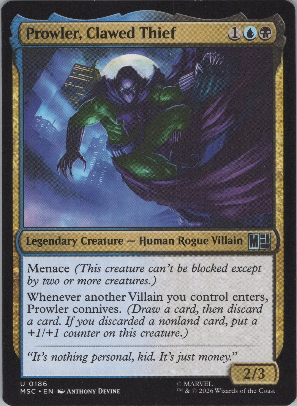 Prowler, Clawed Thief