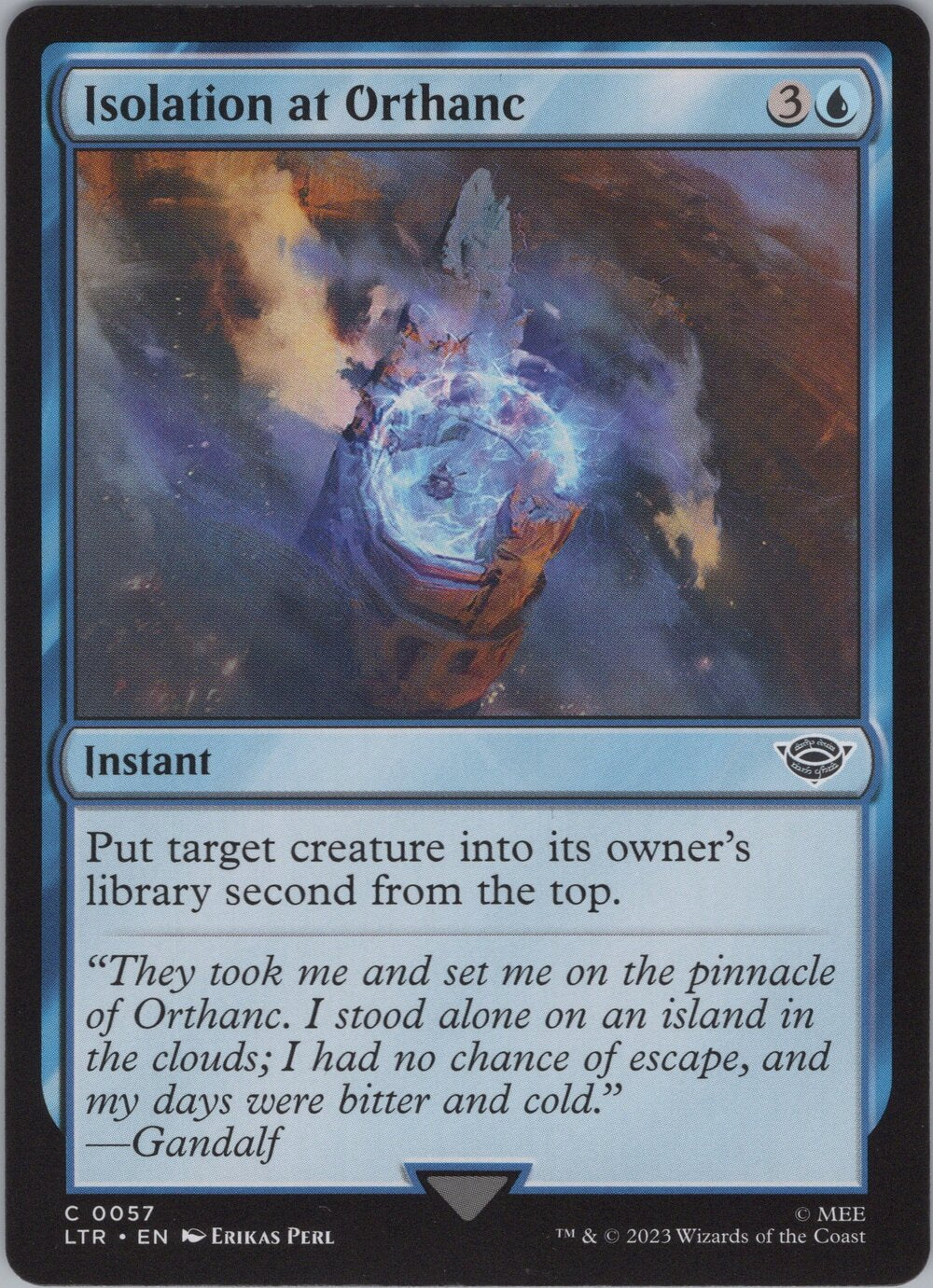 Isolation at Orthanc