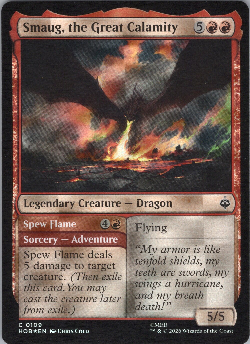 Smaug, the Great Calamity // Spew Flame