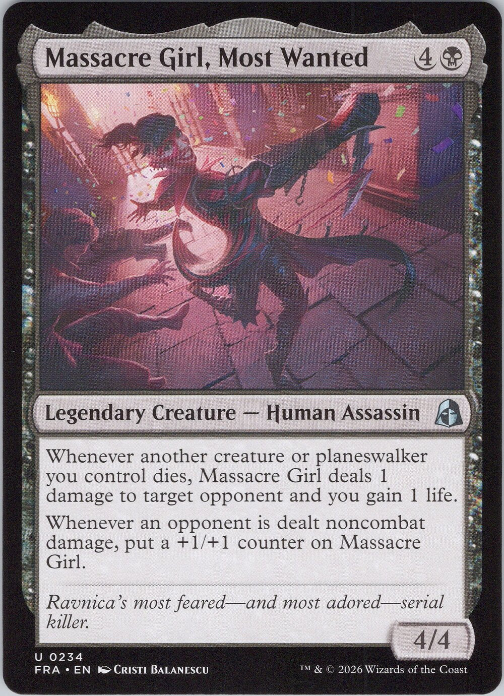 Massacre Girl, Most Wanted