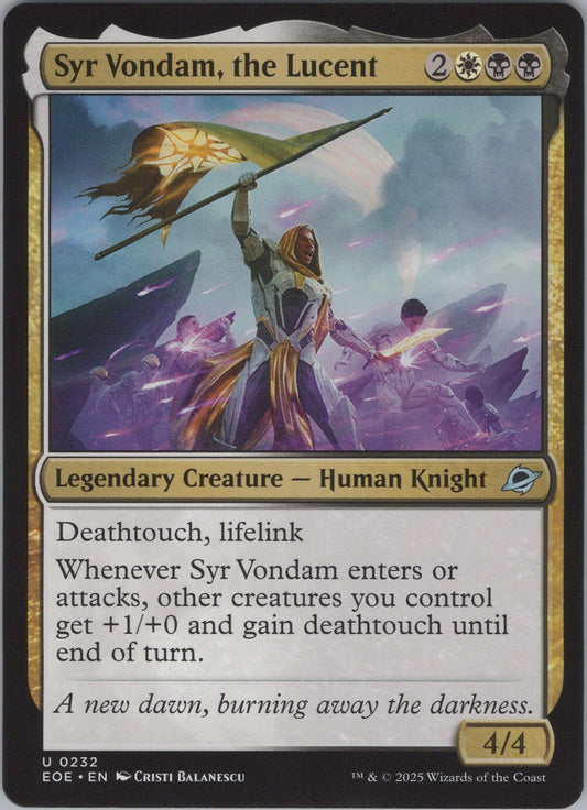 Syr Vondam, the Lucent