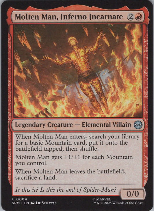 Molten Man, Inferno Incarnate