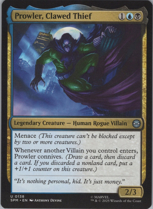 Prowler, Clawed Thief