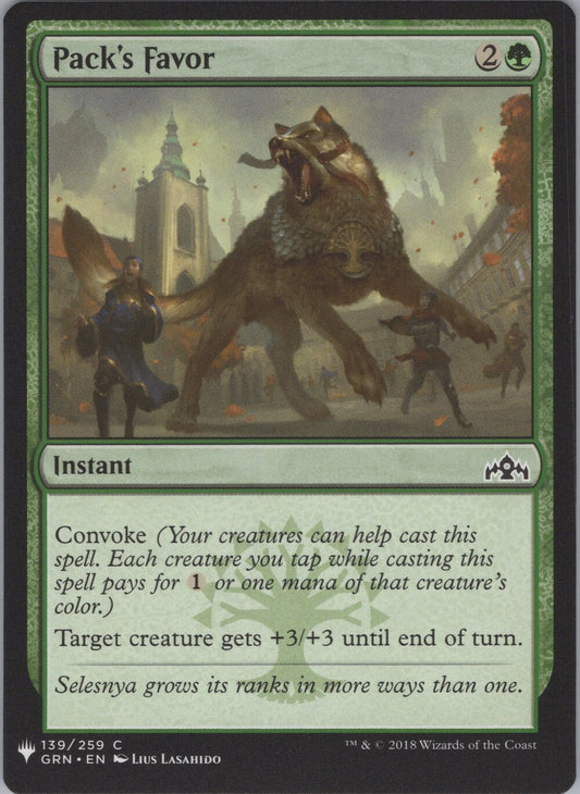 Pack's Favor