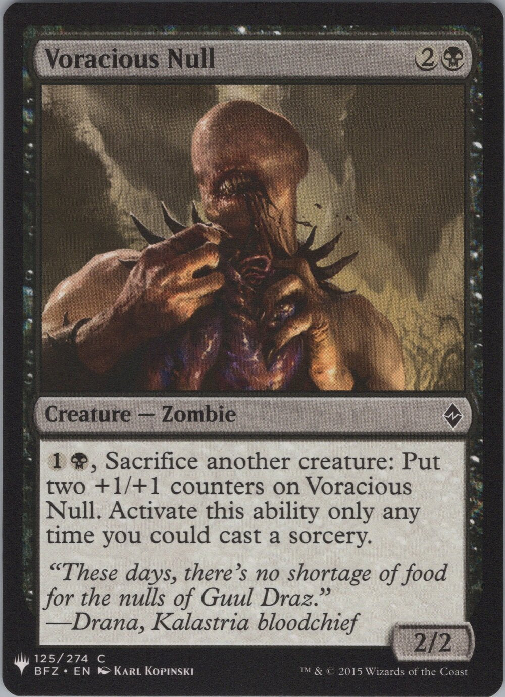 Voracious Null
