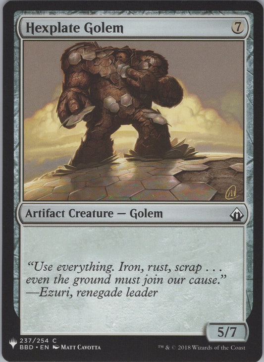 Hexplate Golem