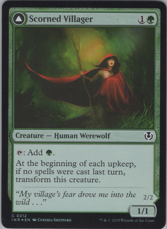 Scorned Villager // Moonscarred Werewolf