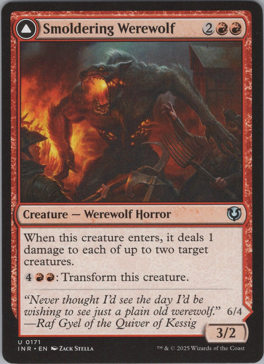 Smoldering Werewolf // Erupting Dreadwolf