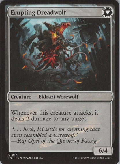 Smoldering Werewolf // Erupting Dreadwolf