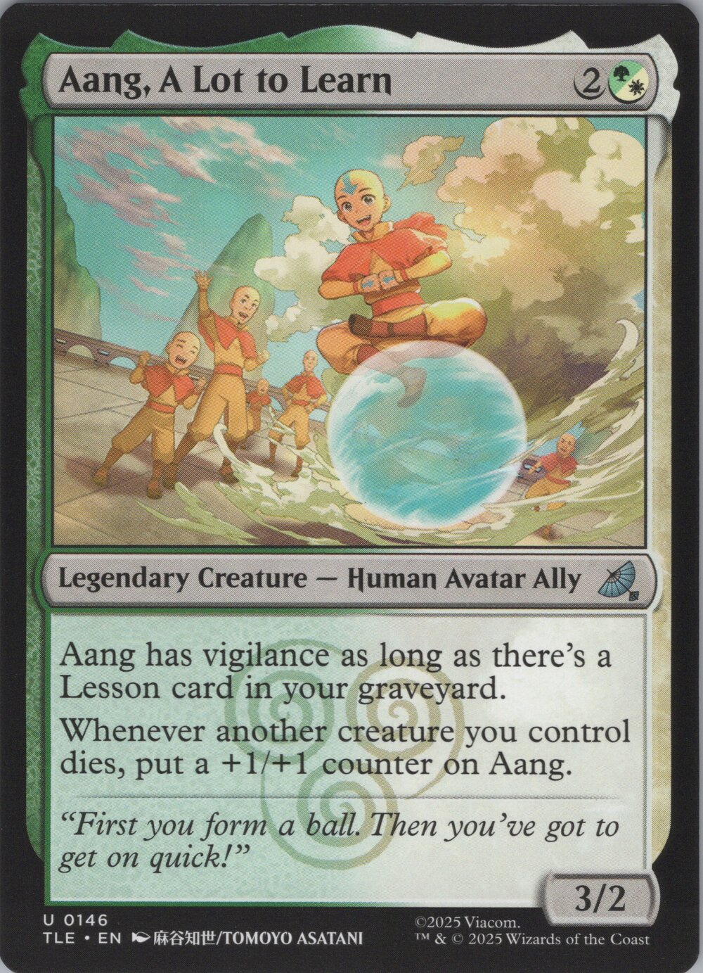 Aang, A Lot to Learn