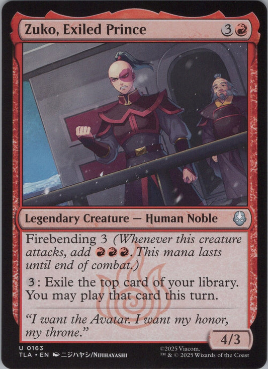 Zuko, Exiled Prince