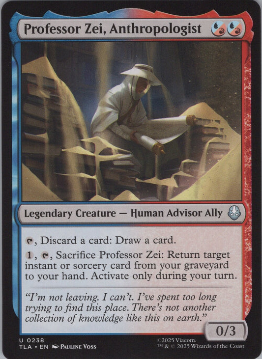 Professor Zei, Anthropologist