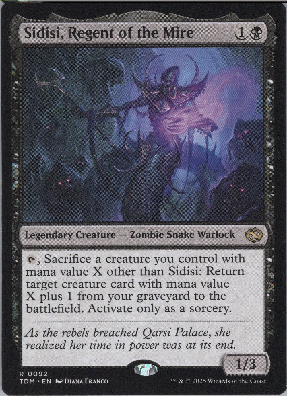 Sidisi, Regent of the Mire