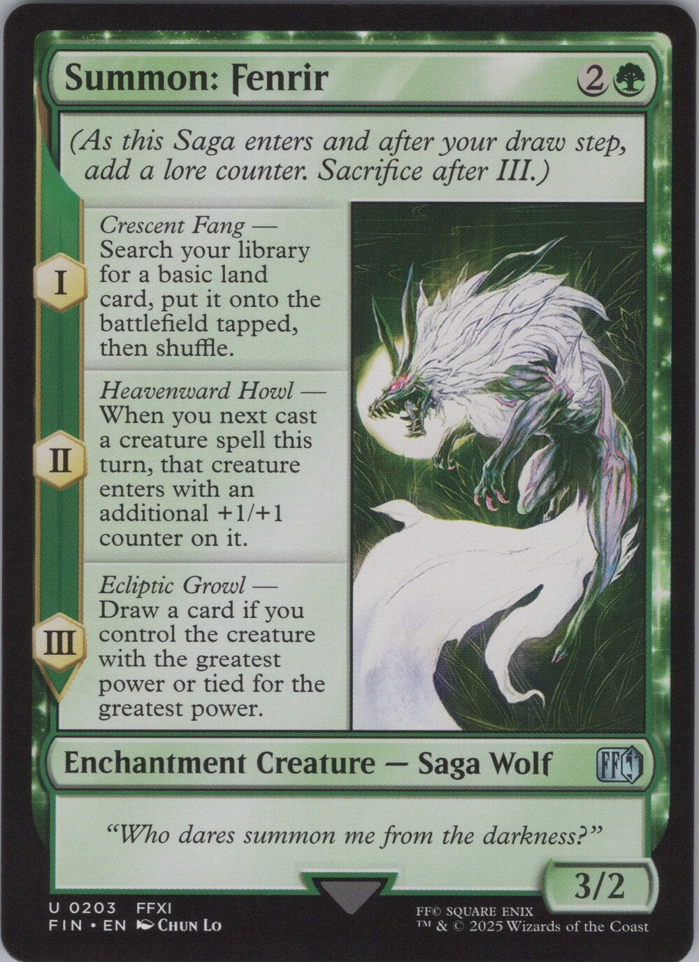 Summon: Fenrir
