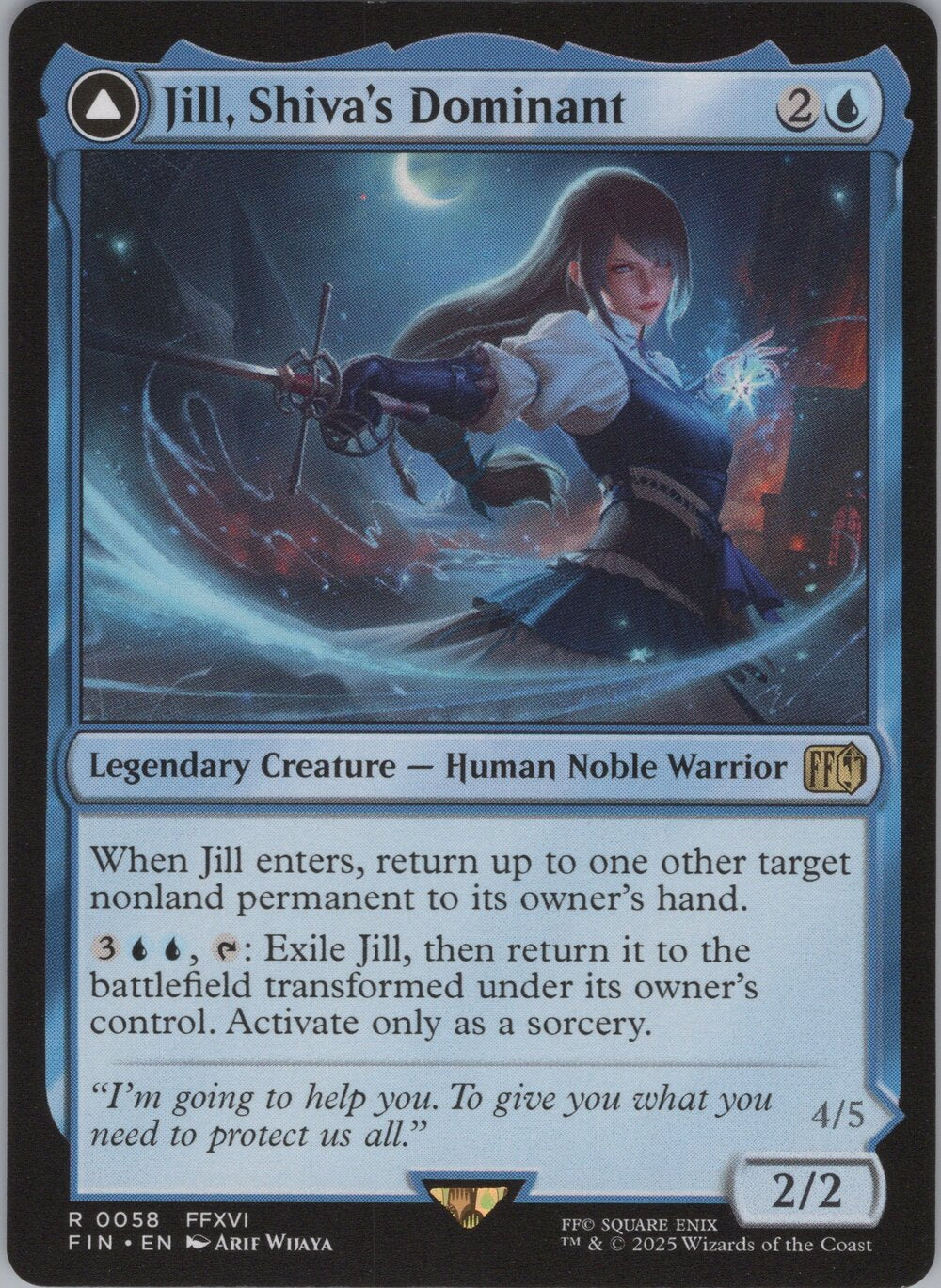 Jill, Shiva's Dominant // Shiva, Warden of Ice