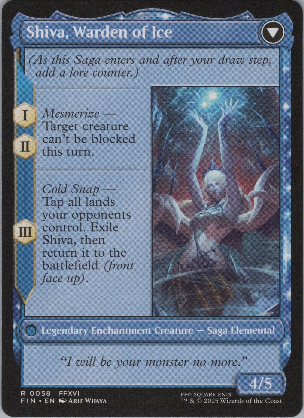 Jill, Shiva's Dominant // Shiva, Warden of Ice