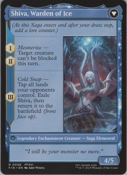 Jill, Shiva's Dominant // Shiva, Warden of Ice