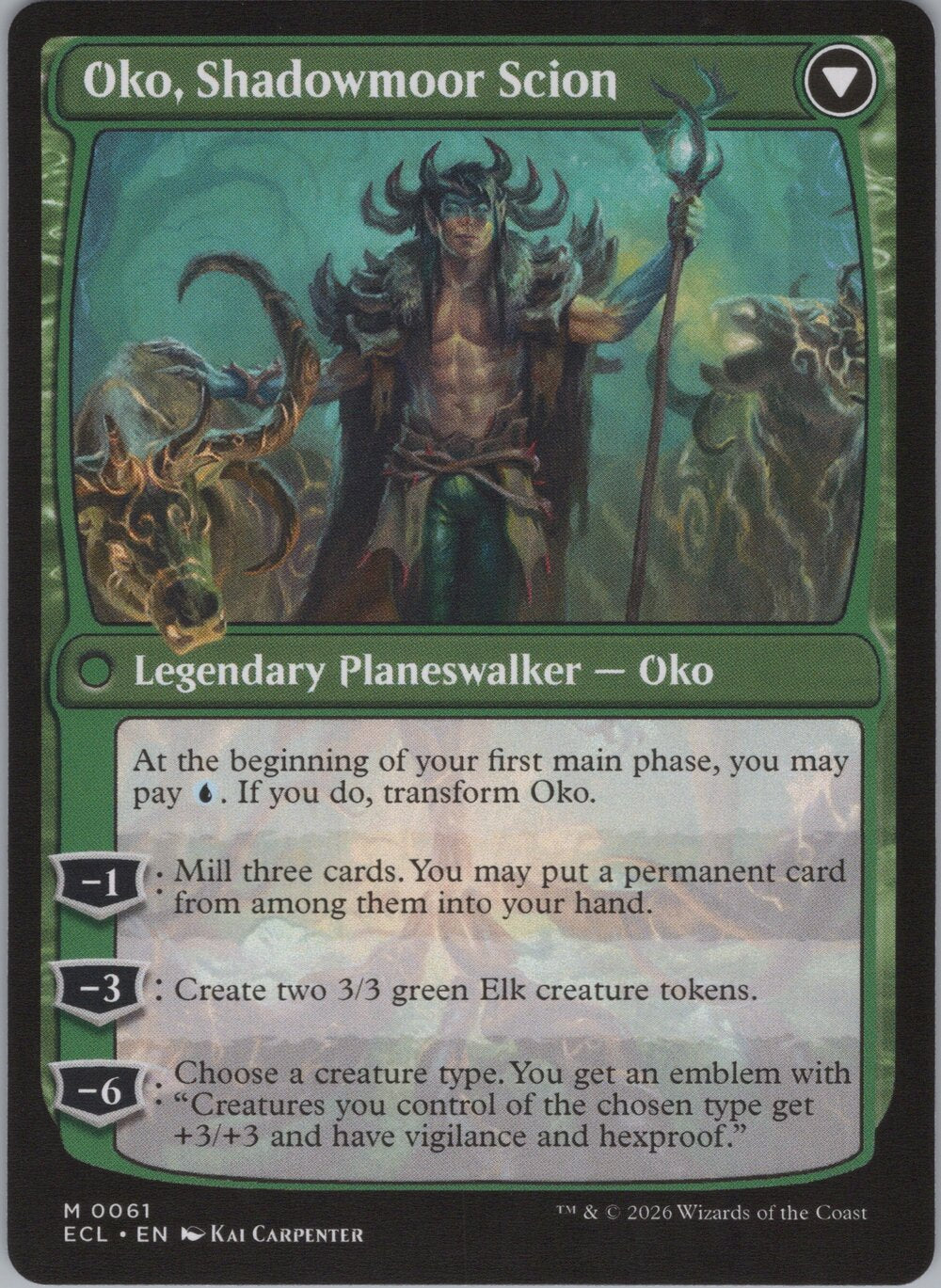 Oko, Lorwyn Liege // Oko, Shadowmoor Scion