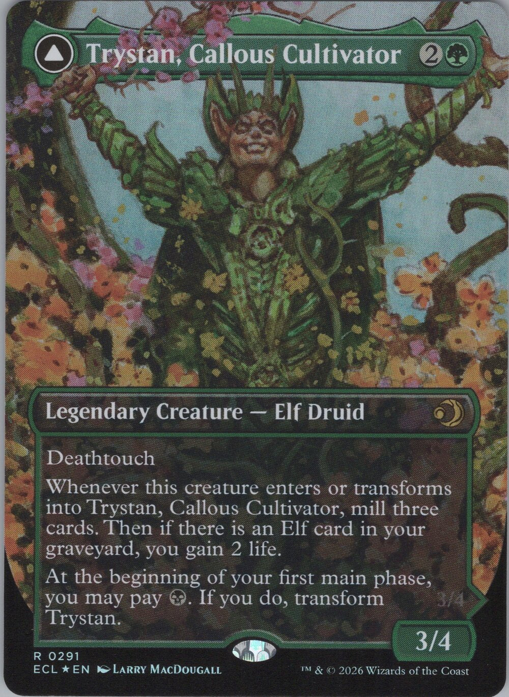 Trystan, Callous Cultivator // Trystan, Penitent Culler