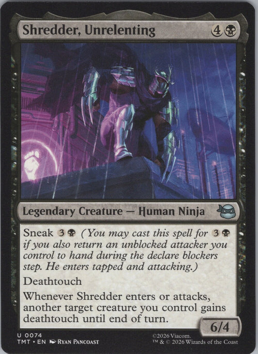 Shredder, Unrelenting
