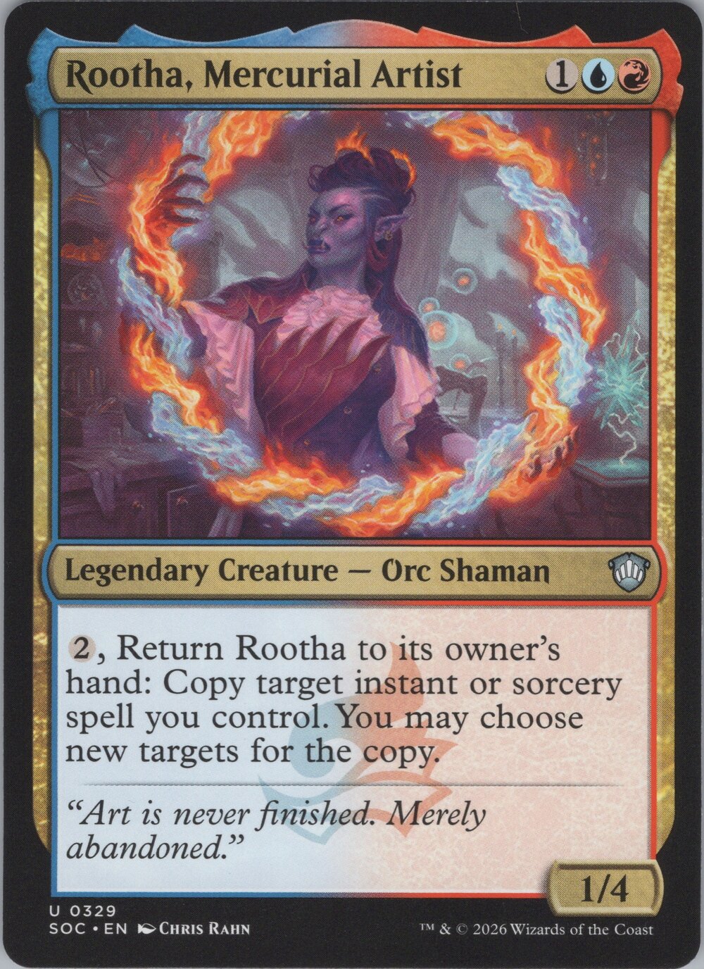 Rootha, Mercurial Artist