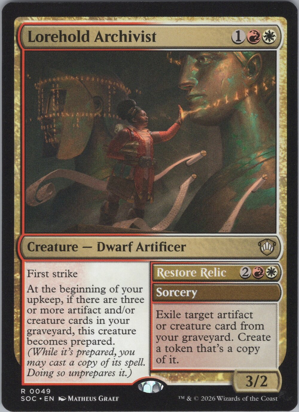 Lorehold Archivist // Restore Relic