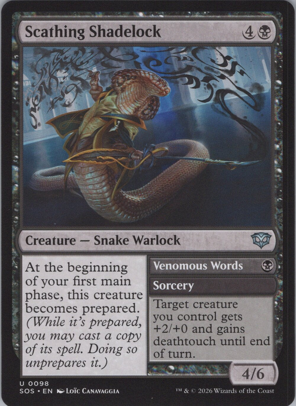 Scathing Shadelock // Venomous Words