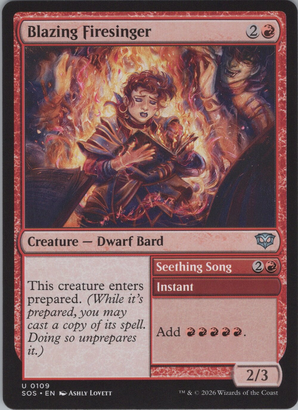 Blazing Firesinger // Seething Song