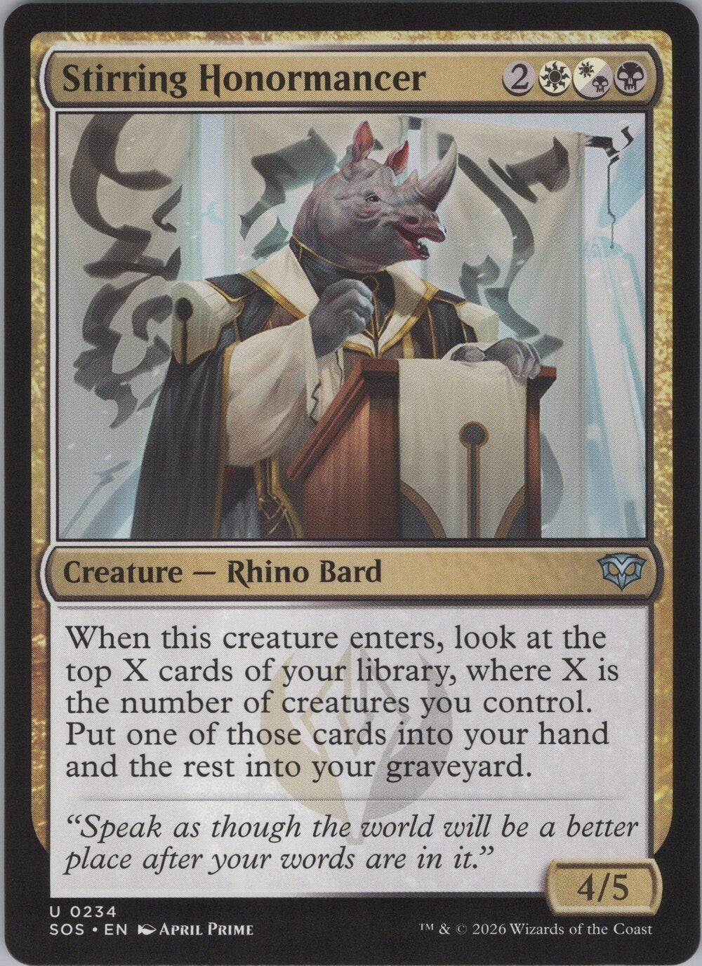 Stirring Honormancer
