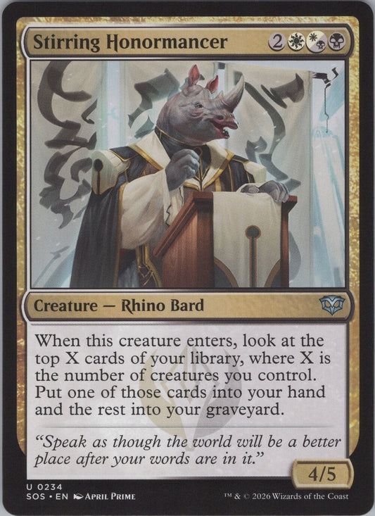 Stirring Honormancer