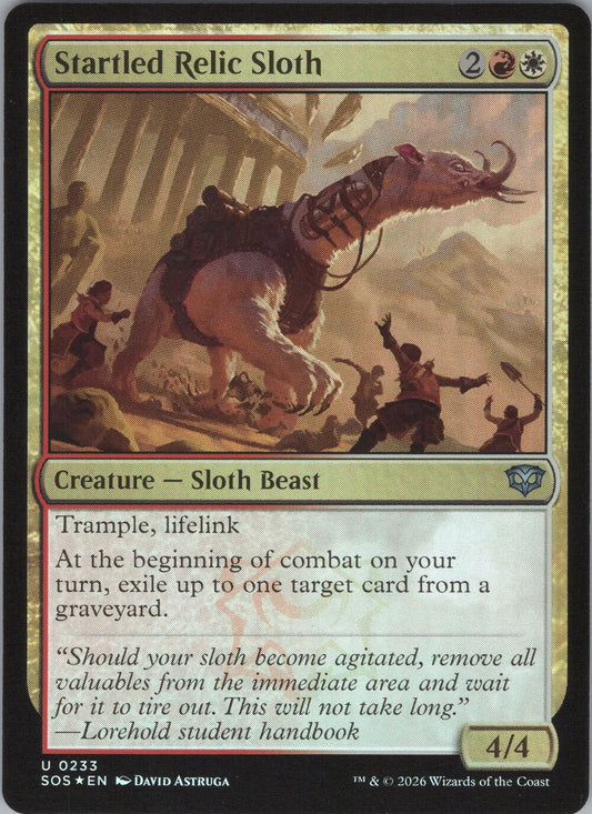 Startled Relic Sloth
