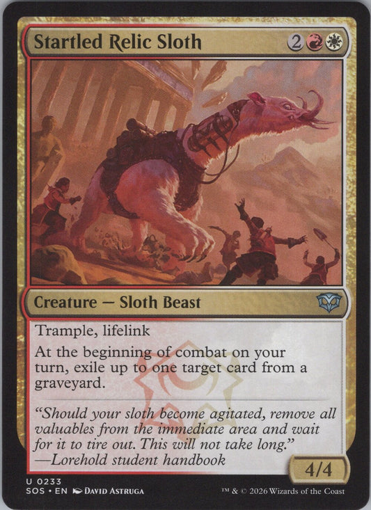 Startled Relic Sloth
