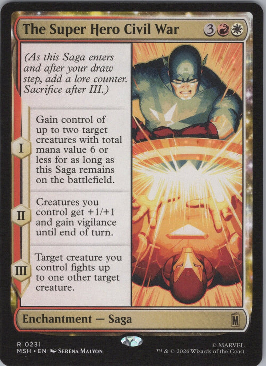 The Super Hero Civil War