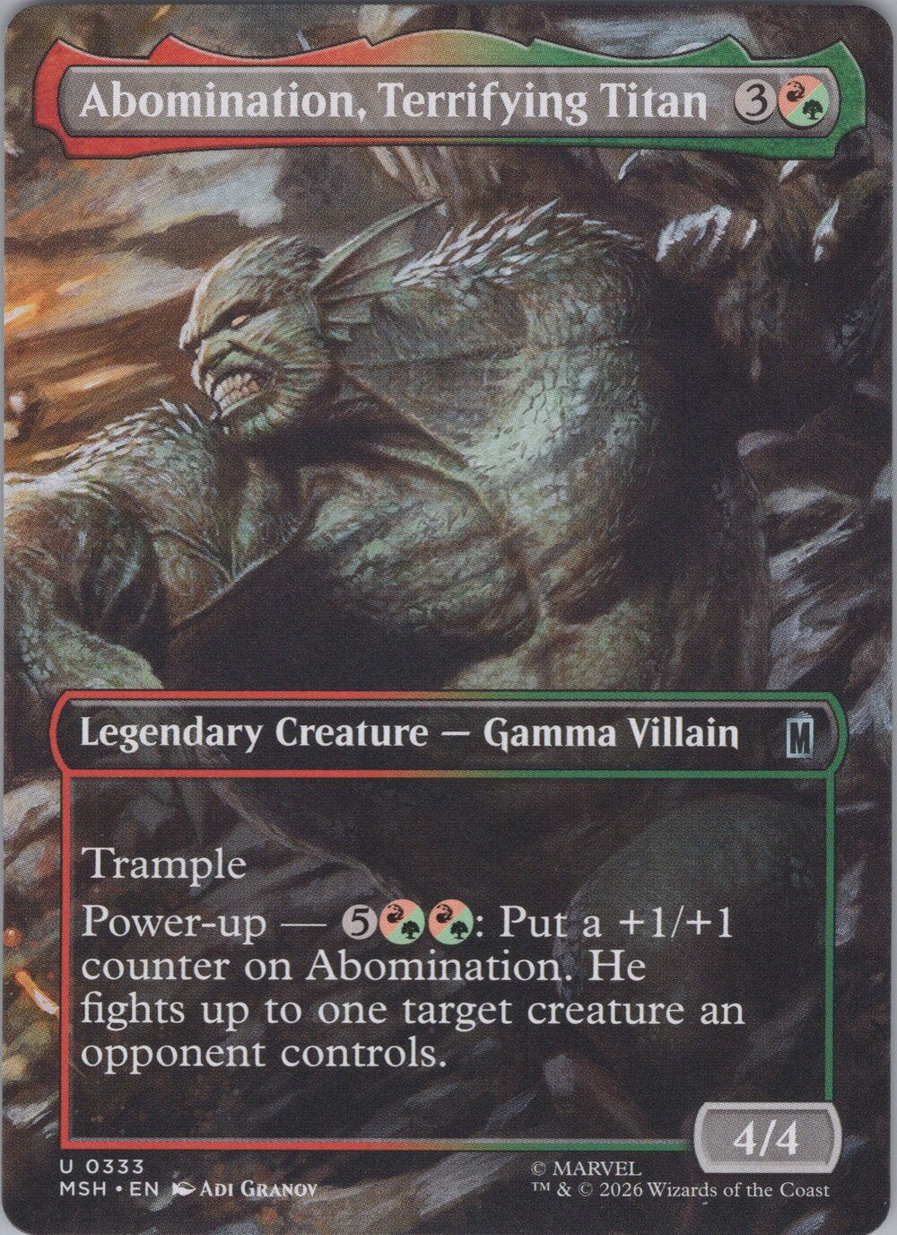 Abomination, Terrifying Titan