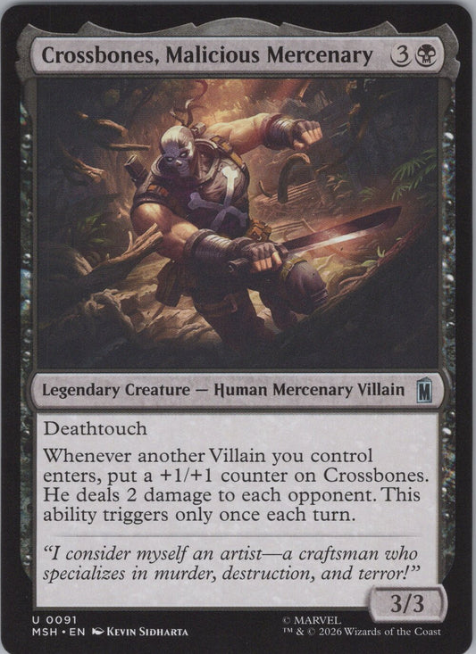 Crossbones, Malicious Mercenary