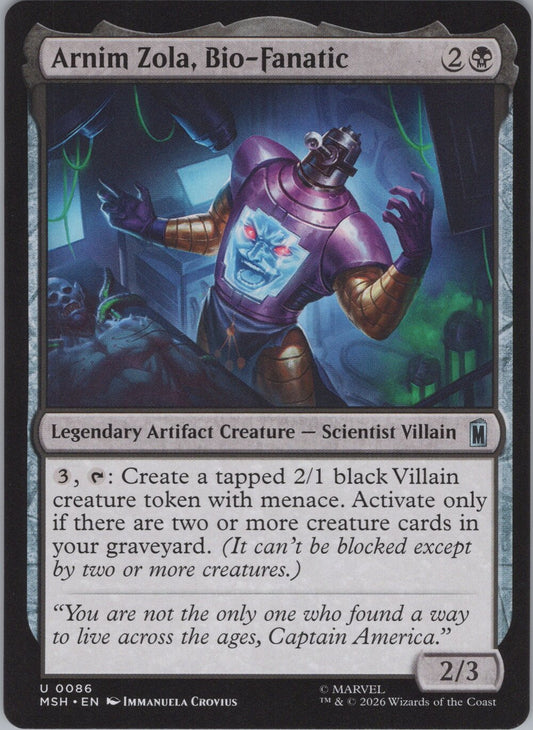 Arnim Zola, Bio-Fanatic