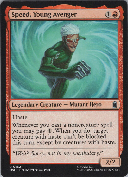 Speed, Young Avenger