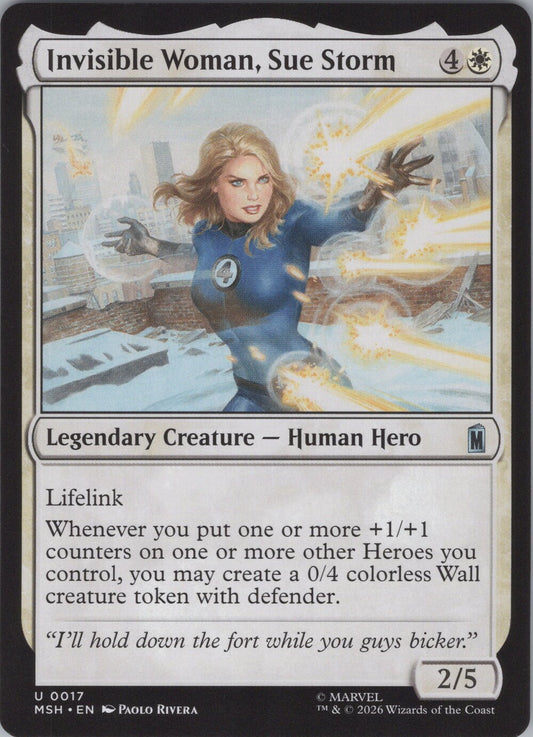 Invisible Woman, Sue Storm