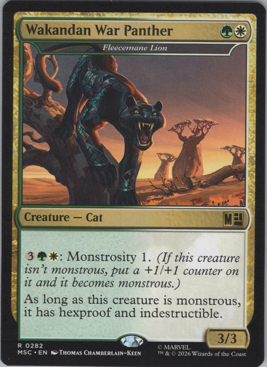 Wakandan War Panther - Fleecemane Lion