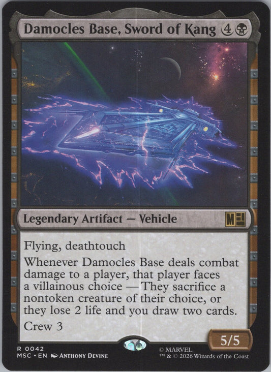 Damocles Base, Sword of Kang