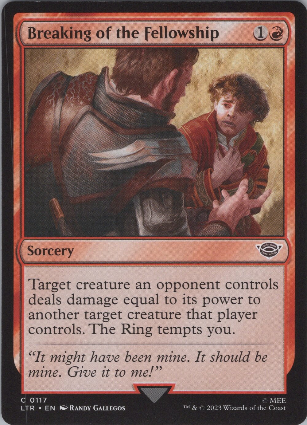 Breaking of the Fellowship