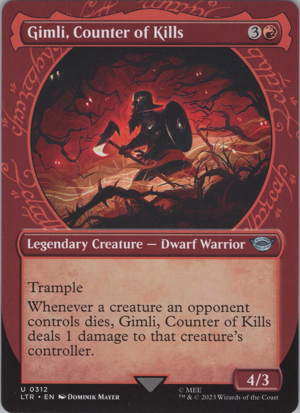 Gimli, Counter of Kills (Showcase)